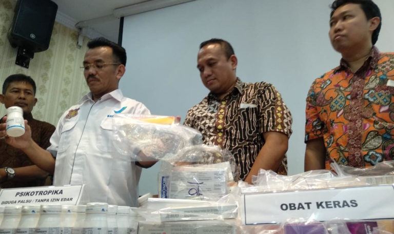 BBPOM dan Polda Bongkar Peredaran Obat Bius Palsu