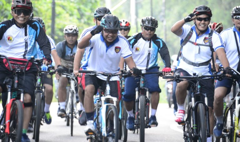 Danlantamal II Padang Gelar Gowes Bersama Pimpinan TNI dan Polri