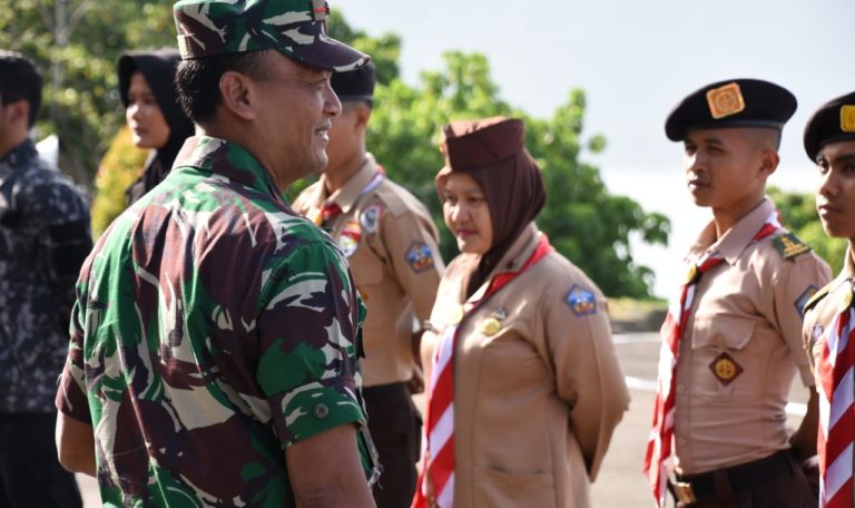 Danlantamal II Padang Lepas Tim Pramuka Sakabahari Binaan Dispotmar ke Pelantara 2019