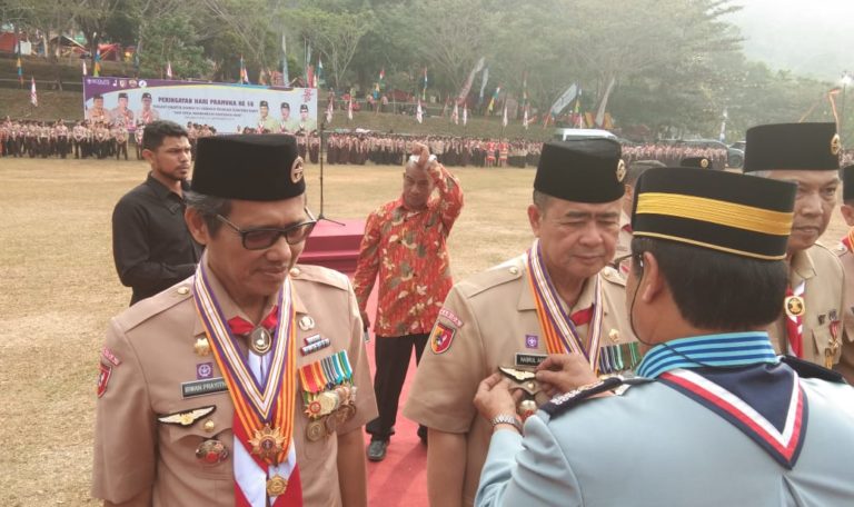 Apel  HUT Pramuka ke-58, Sumbar Terima Penghargaan Dari  Sabah dan Sarawak Malaysia