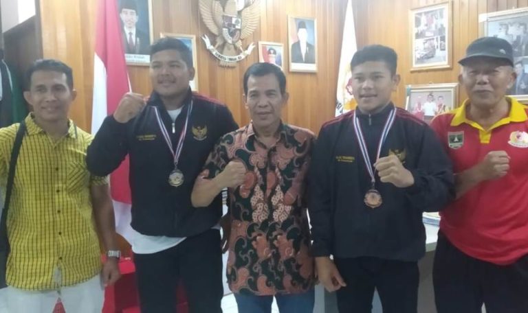 KONI Sumbar Terima Dua Pegulat Peraih Medali di Thailand