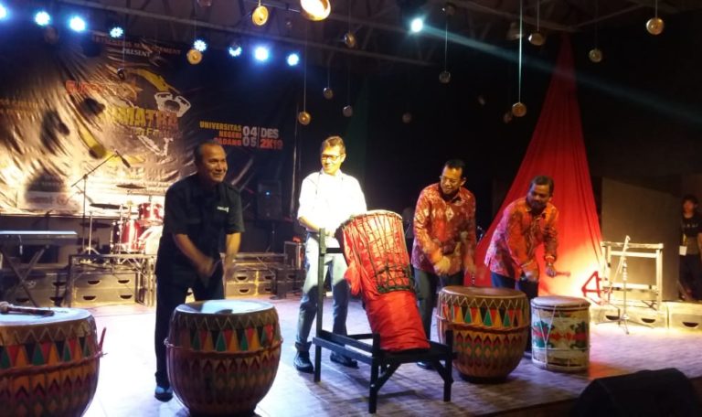 Rektor Ganefri Berharap Gubernur Sumbar Dukung Festival Musik Perkusi FBS UNP Even Tahunan
