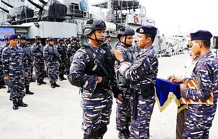 Satrol Lantamal II Padang Terus Mengasah Kemampuan Tim VBSS 