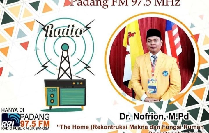 Kuliah Geografi Sosial dari Nofrion di RRI Padang