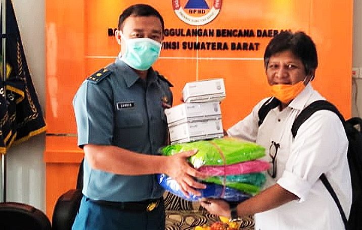Diskes Lantamal II Padang Dapat Bantuan dari BPBD Sumbar 
