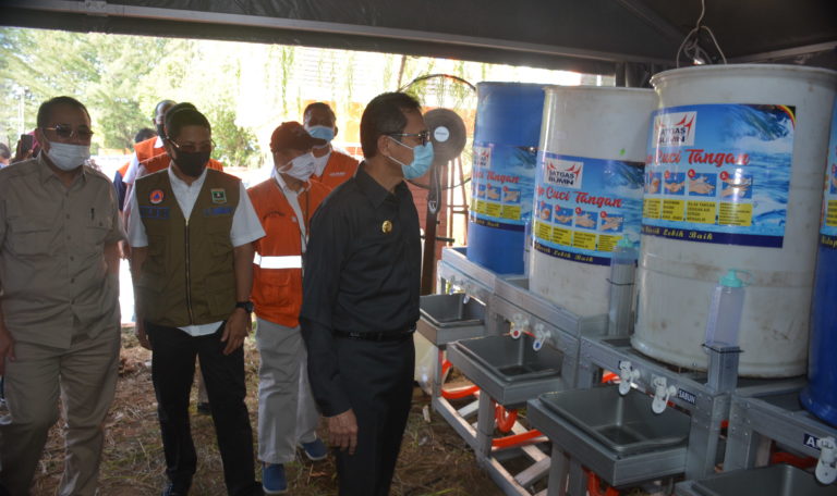 Terima Bantuan Satgas Bencana BUMN, BPBD Sumbar Optimalkan untuk Penunjang Penerapan Protokol Kesehatan