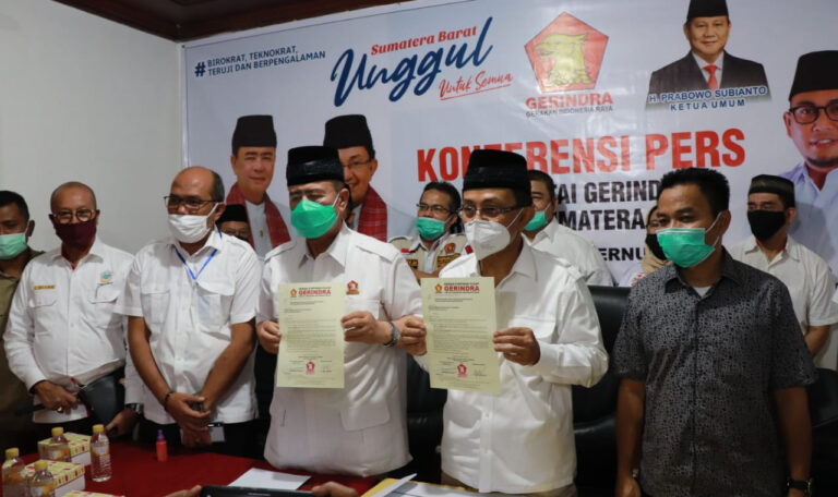 Berpasangan dengan Indra Catri, Nasrul Abit Resmi Diusung Gerindra di Pilgub Sumbar