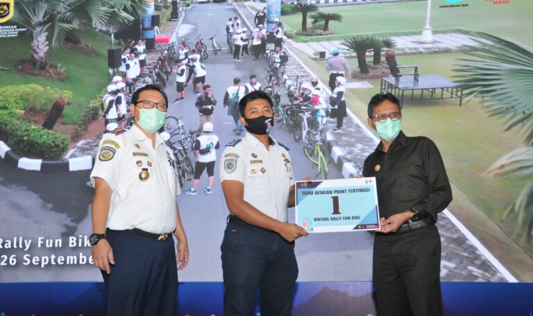The Barokah Juara I Virtual Rally Fun Bike Pekan Nasional Keselamatan Jalan 2020