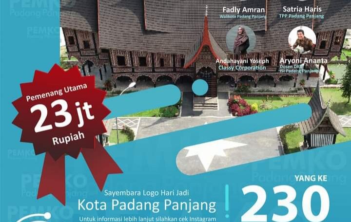 Pemko Seyembarakan Desain Logo HUT ke-230 di Hari Jadi Kota Padangpanjang