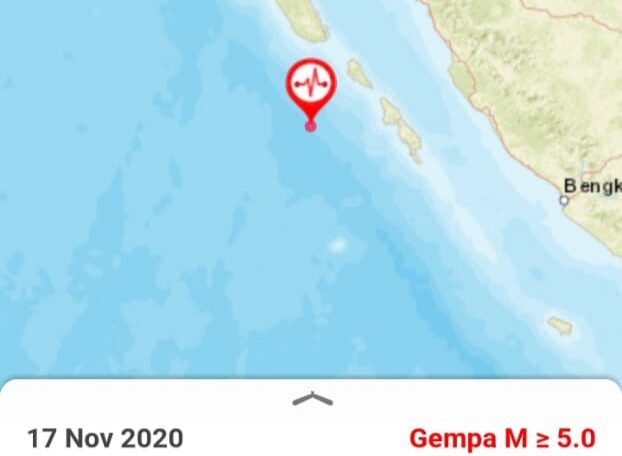 Gempa Dengan Magnitudo 6,3 Guncang Sumbar