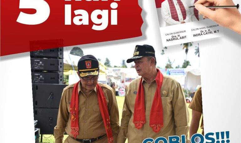 Nasrul Abit-Indra Catri Ajak Masyarakat ‘Baduo’ ke TPS Coblos Nomor 2