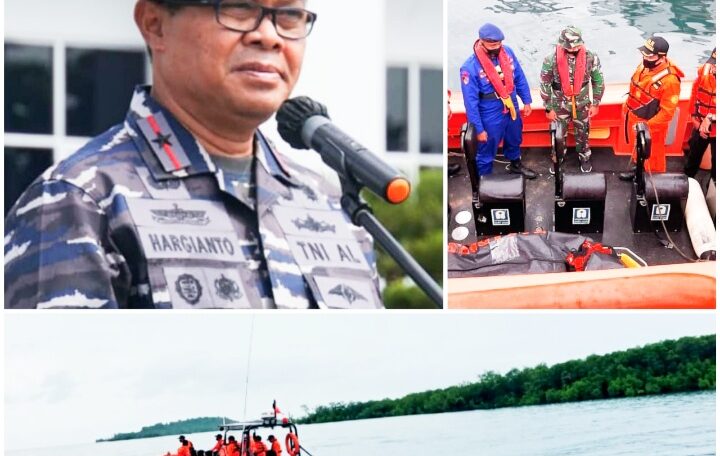 Lanal Persiapan Mentawai Bersama SAR Gabungan Selamatkan 3 dari 4 Nelayan Dihantam Badai