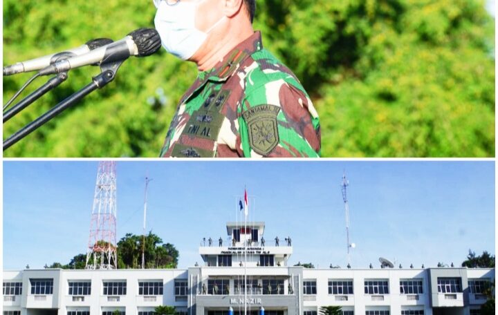 Hari Perdana Masuk Kerja Danlantamal II Melaksanakan Apel Khusus 