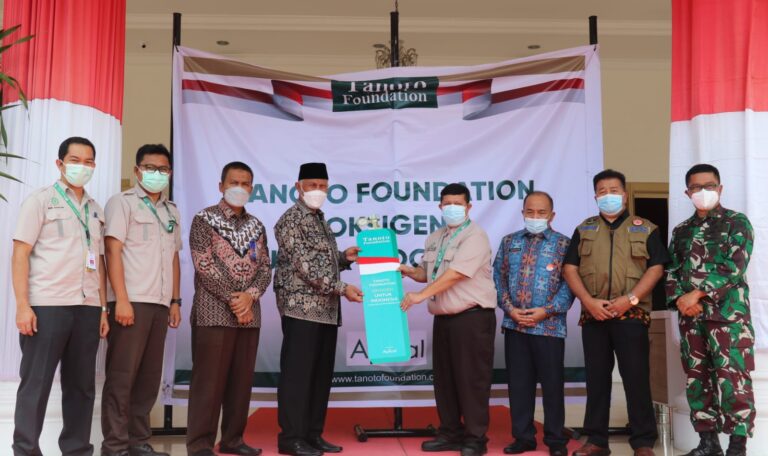 Sumbar Terima 18 Ton Oksigen Bantuan Tanoto Foundation