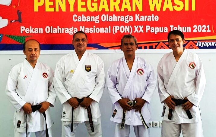 Perburuan Medali Karate PON XX  Ditabuh, Empat Wasit PB Lemkari Bertugas di Jayapura