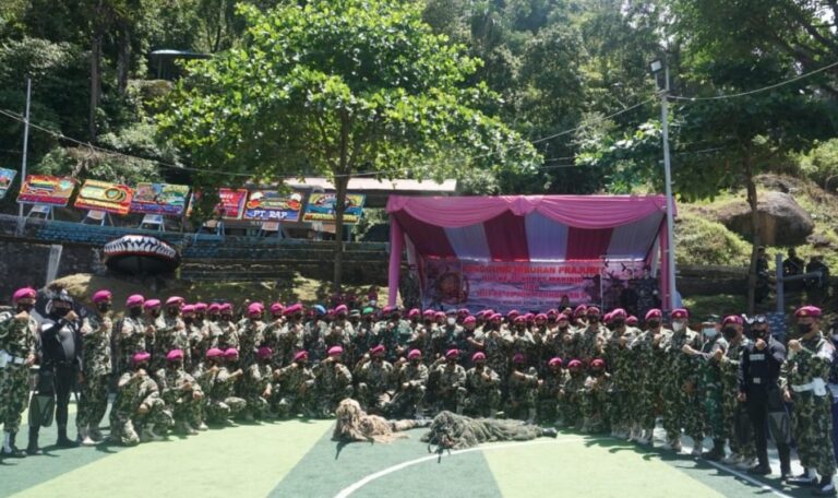 Danlantamal II Hadiri Syukuran HUT ke 76 Marinir di Mako Yonmarhanlan II
