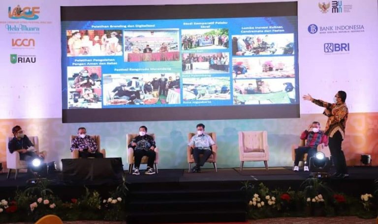 Wako Hendri Septa Paparkan Ekraf Kota Padang di ICCN Pekanbaru