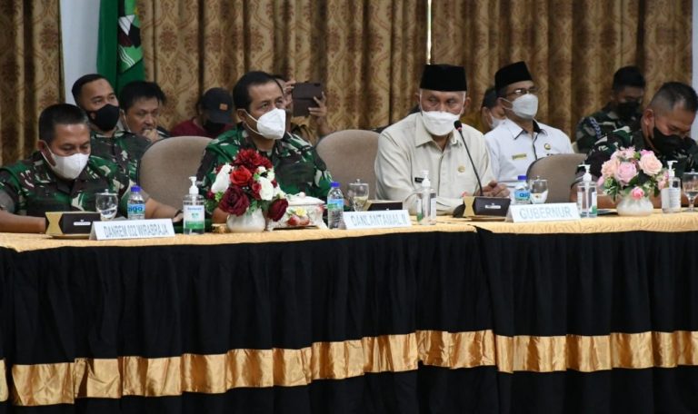 Danlantamal II Hadiri Rakor Penanganan Pendemi Covid-19 dan Nataru