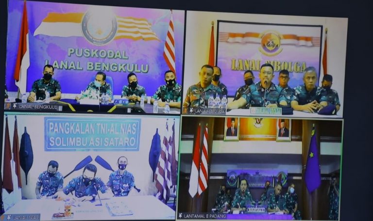 Awal 2022, Danlantamal II Gelar Pengarahan Terhadap Lanal di Lingkungan Lantamal