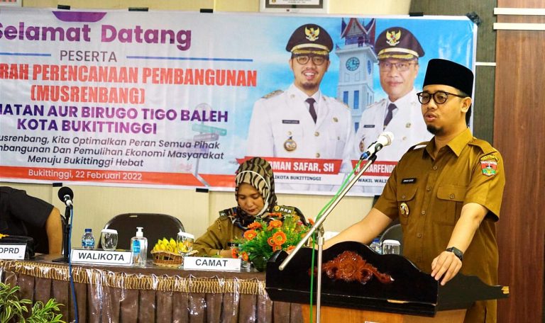 Buka Musrenbang Kecamatan ABTB, Erman Safar: Beberapa Kegiatan jadi Prioritas 2023