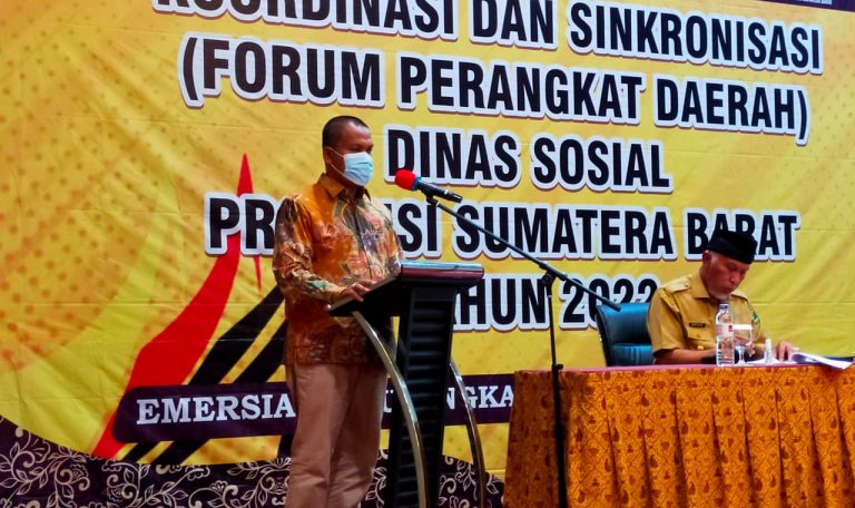 Rakor Dinas Sosial Sumbar, Penanggulangan Kemiskinan Memerlukan Keterlibatan Semua Pihak