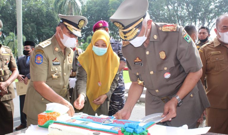 HUT Satpol PP, Damkar dan Satlinmas Prov Sumbar, Jaga Ketentraman dan Ketertiban Umum melalui Sinergi Bersama