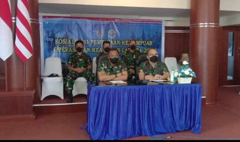 Lantamal II Ikuti Sosialisasi Pembinaan Operasi dan Keamanan Wilayah Laut