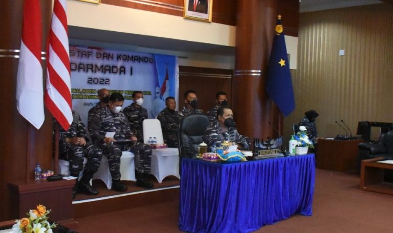 Danlantamal II Padang Hadiri Rasko Koarmada I Secara Virtual 