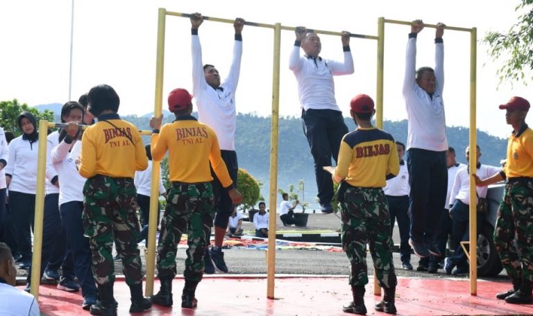 Bangun SDM Prajurit yang Tangguh, Lantamal II Padang Laksanakan Kesemaptaan 