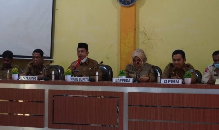 Rakor Percepatan Data Kerusakan Rumah Pasca Gempa, Wabup Risnawanto Beri Tenggang Waktu 3 Hari