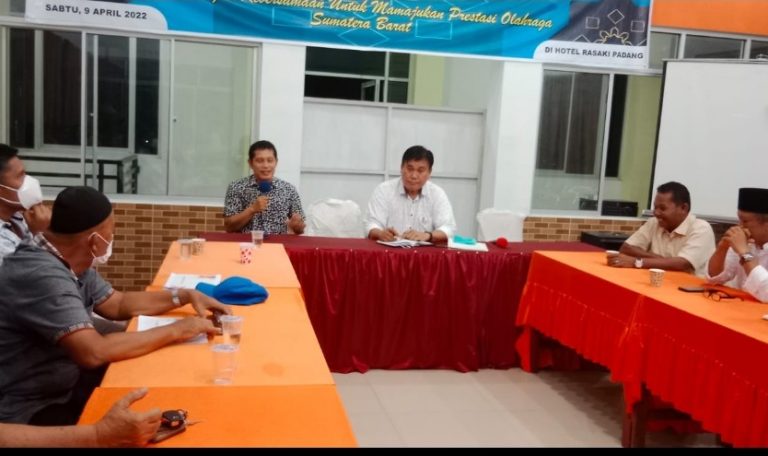 Disebut sebut Calon Ketum KONI Sumbar, Syafrizal Bakhtiar : Siap Jika Didukung Cabor dan KONI Daerah