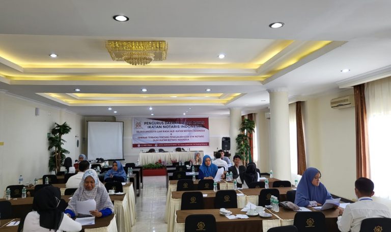 Seleksi ALB Pengda INI Tanah Datar, Kode Etik Jalan Lurus Menuju Notaris Bermartabat