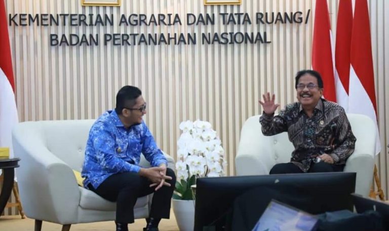 Menteri ATR/BPN Sofyan Djalil Siap Dukung Program Wako Hendri Septa