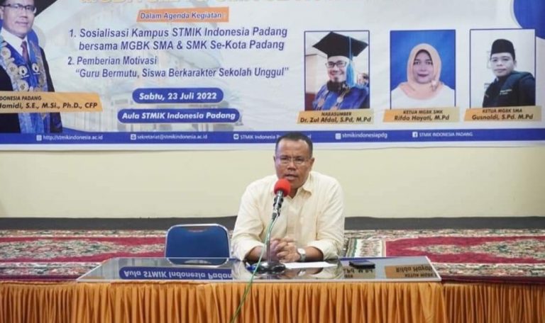 STMIK Indonesia Bersosialisasi dengan Puluhan Guru BK se Kota Padang