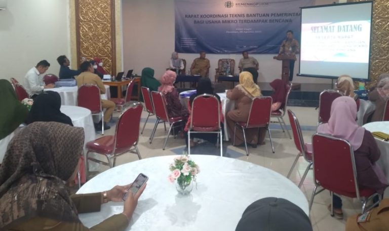 Menkop UKM Gelar Rakornis Bahas Bantuan Usaha Mikro yang Terdampak Bencana Gempa