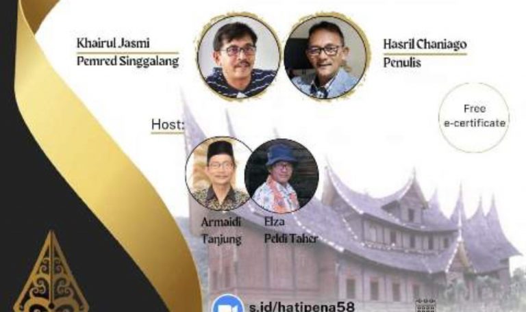 Webinar Satupena: Orang Minang Hebat Karena Tingginya Tradisi Literasi