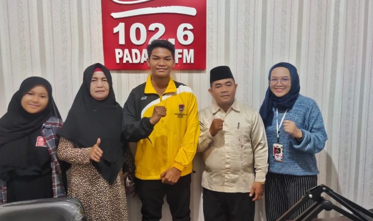 Jadi Bintang Tamu di Radio 102,6 Padang FM, M. Fauzan Bercita-cita jadi Atlet ASEAN
