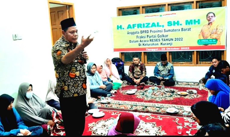 Tampung Aspirasi Warga Kuranji Saat Reses, Afrizal Janji Tanggulangi Banjir dengan Bangun Drainase