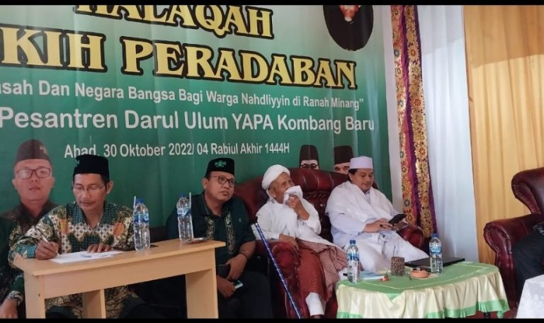 Gelaran Halaqah Fiqih Peradaban Warga Nahdliyyin di Ranah Minang