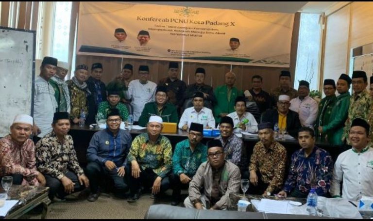 Konfercab NU Padang Tetapkan Jamaril Tuanku Mudo Rais Syuriah, Hendri Yazid Ketua Tanfidziyah