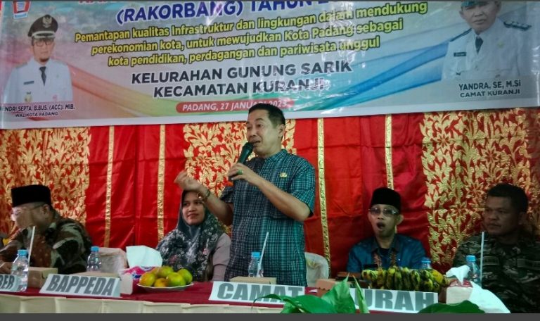 Rakorbang Gunung Sarik Ditabuh Camat, Yandra: RT Jangan jadi Ulek di Tengah Masyarakat