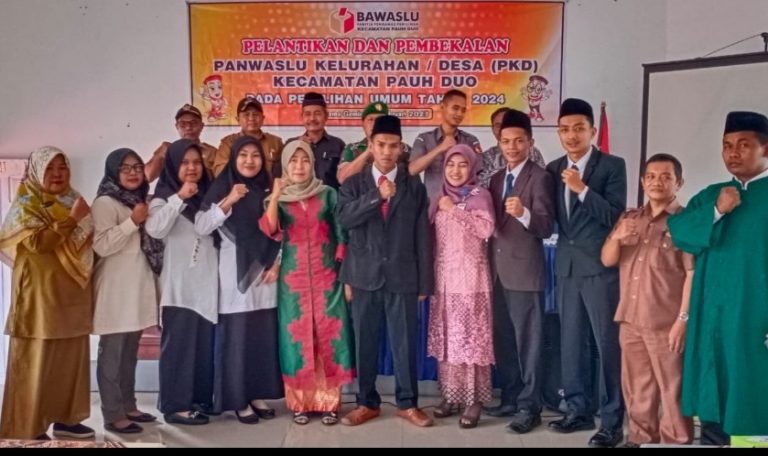 PKD se Kecamatan Pauah Duo Dilantik Sekaligus Diberi Pembekalan, Karena Tugas Berat Sudah Manunggu