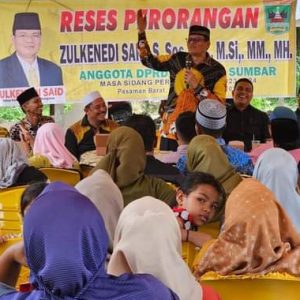 Reses Zulkenedi Said: Pembangunan Jorong Kapa Timur Didanai APBD Sumbar 2024, Rp 1 Miliar