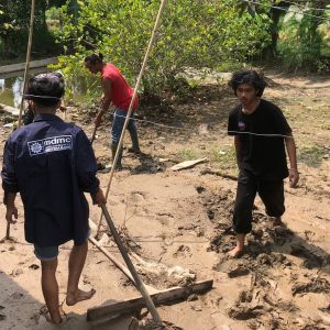 Bantu Korban Longsor Agam, Sangkot Pimpin Relawan MDMC Aksi Bersih-bersih