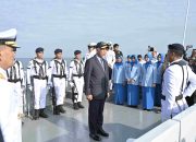Hari Dharma Samudera, Gubernur Mahyeldi Upacara di Atas Kapal Perang