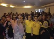 Ratusan Massa Penuhi Rimbo Kaluang, Hadiri Kampanye Partai Golkar Kota Padang 