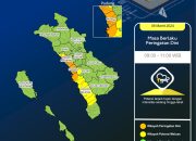 Hujan Lebat Kembali Akan Mengguyur Sumbar Hingga Pukul 11 Siang Ini