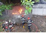 Bertepatan Pencoblosan Pilkada, Bengkel dan Mobil Terbakar di Sungai Sapih Kota Padang