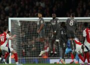 Liga Champons, Brace Indah Declan Rice Hancurkan Madrid 3-0 di Stadion Emirates