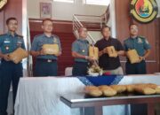 Lantamal II Padang Gagalkan Penyelundupan Belasan Kilogram Ganja